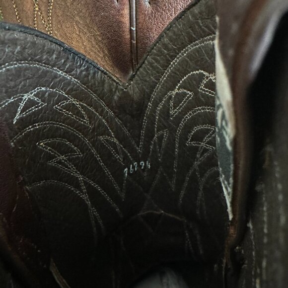 Frye Women's Billy Pull On Cowgirl Boot, Brown, Size 8.5 - Picture 11 of 16